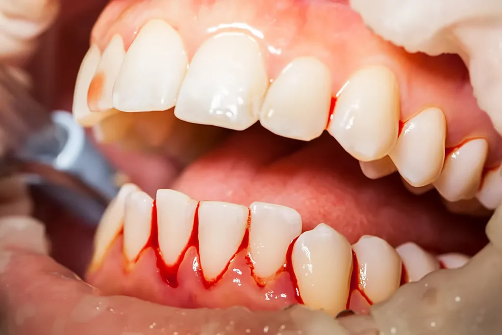Bleeding gums — a sign of gum disease that needs treatment