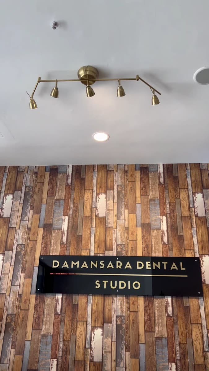 The Damansara Dental Studio signage above the waiting lounge